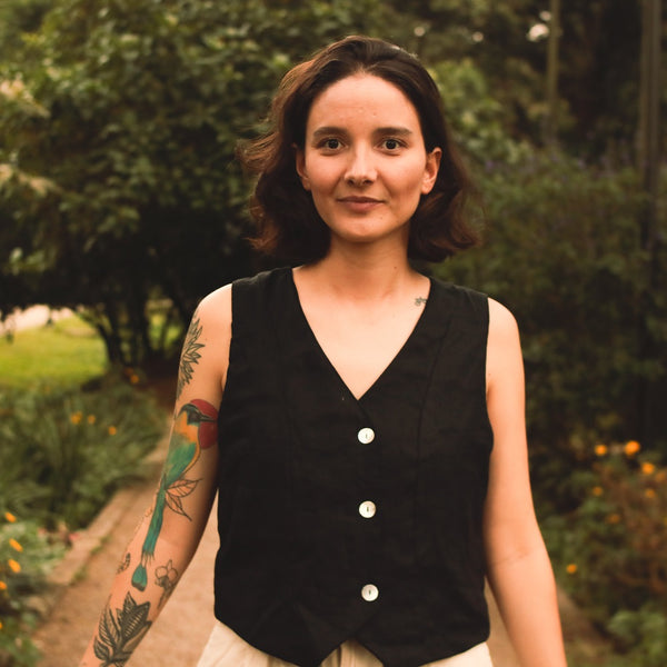 100% Linen Vest