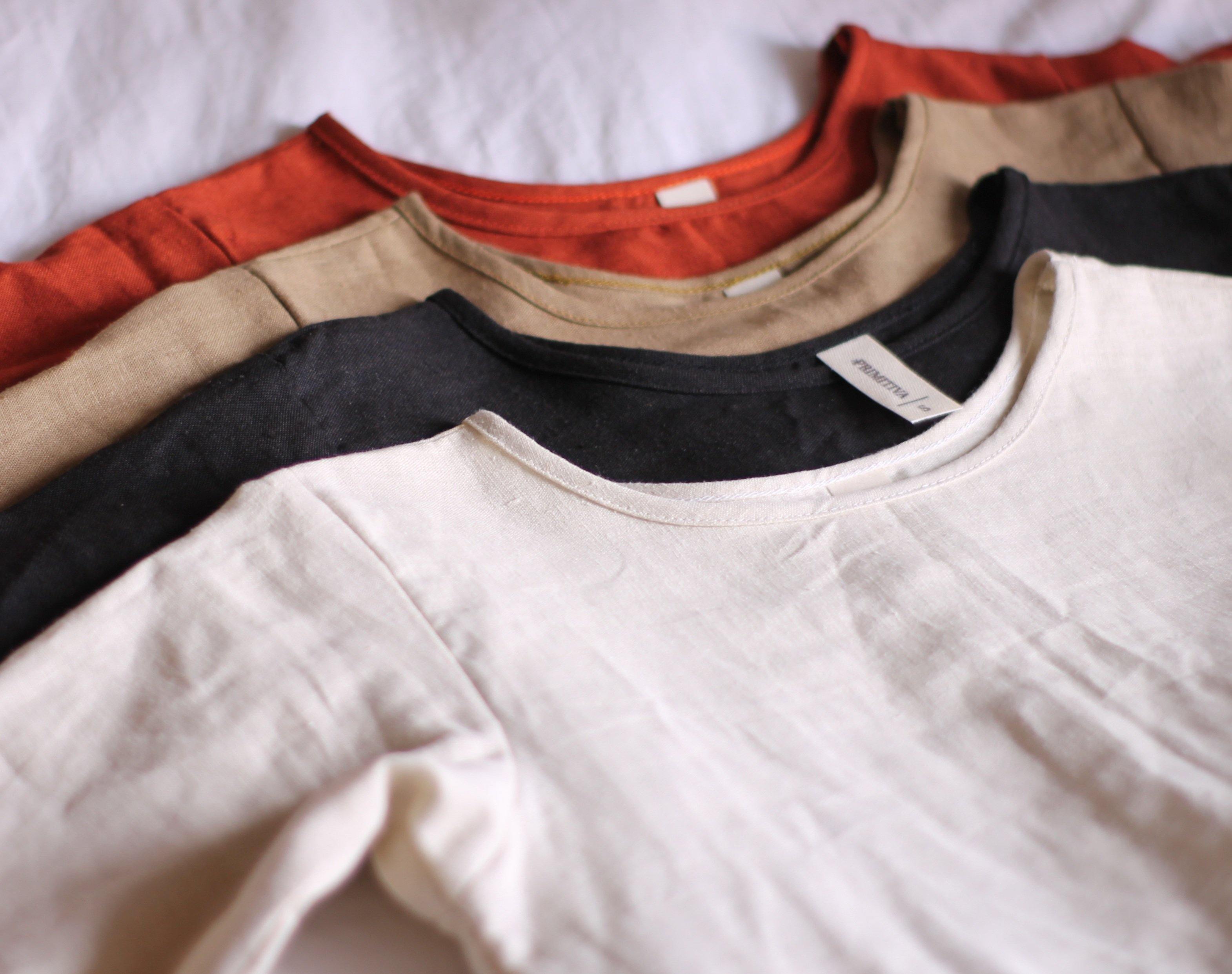 Vestido en Lino Manga Larga - Primitiva