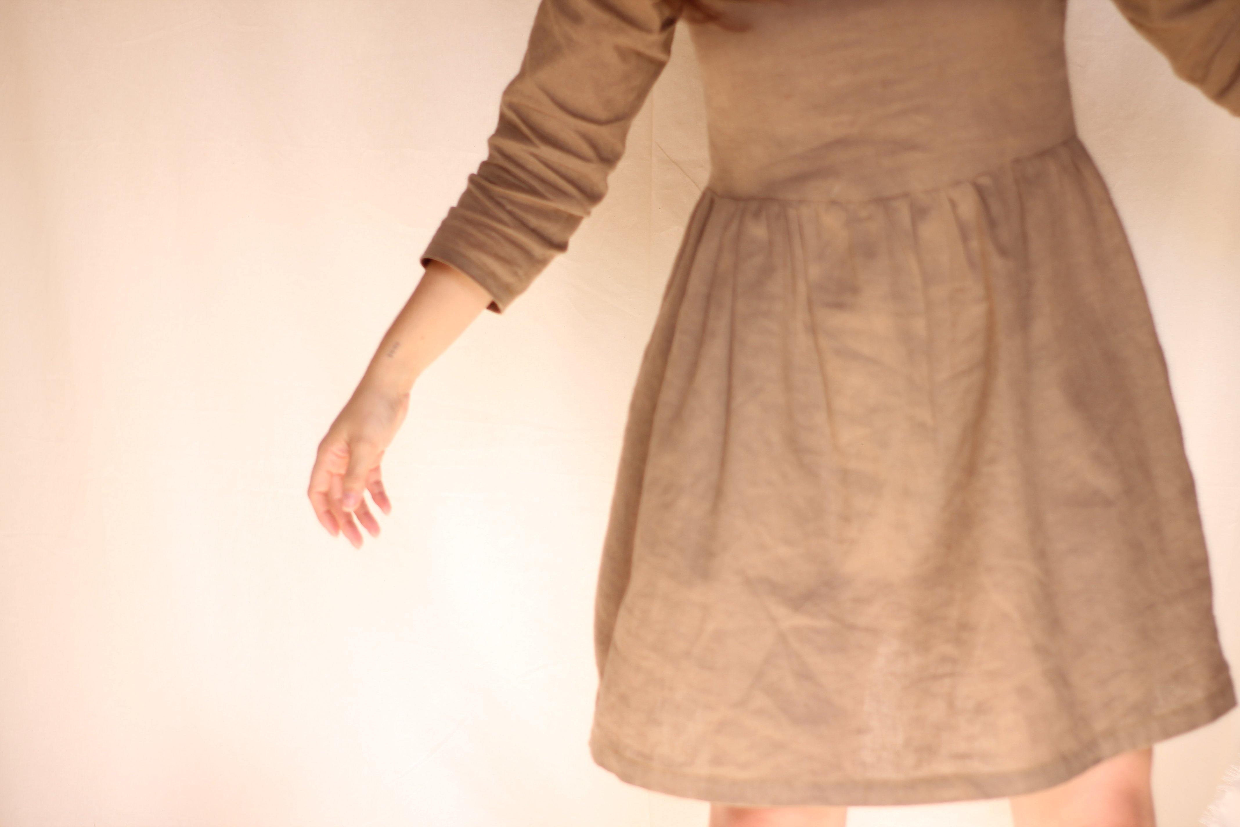 Vestido en Lino Manga Larga - Primitiva