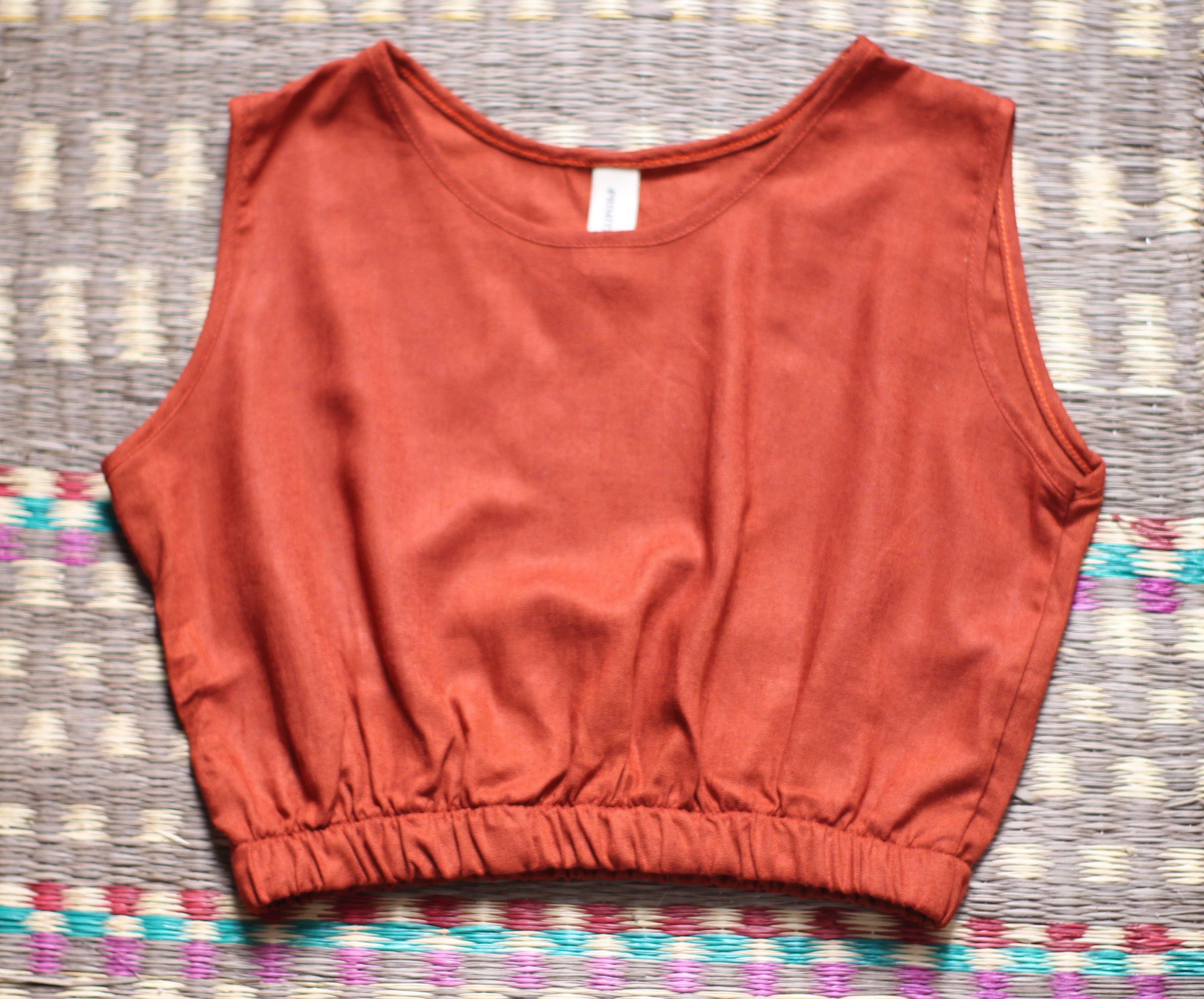 Crop Top en Lino - Primitiva
